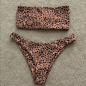 Cheetah Print Bikini Set